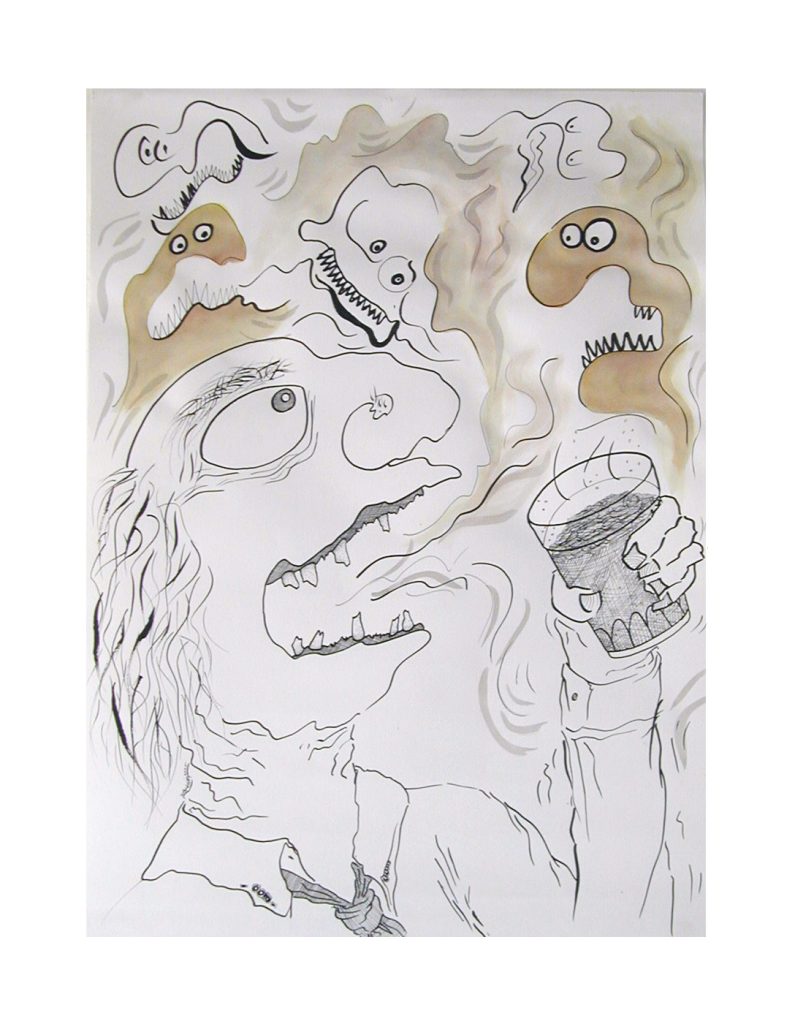 Ink design of a drunk